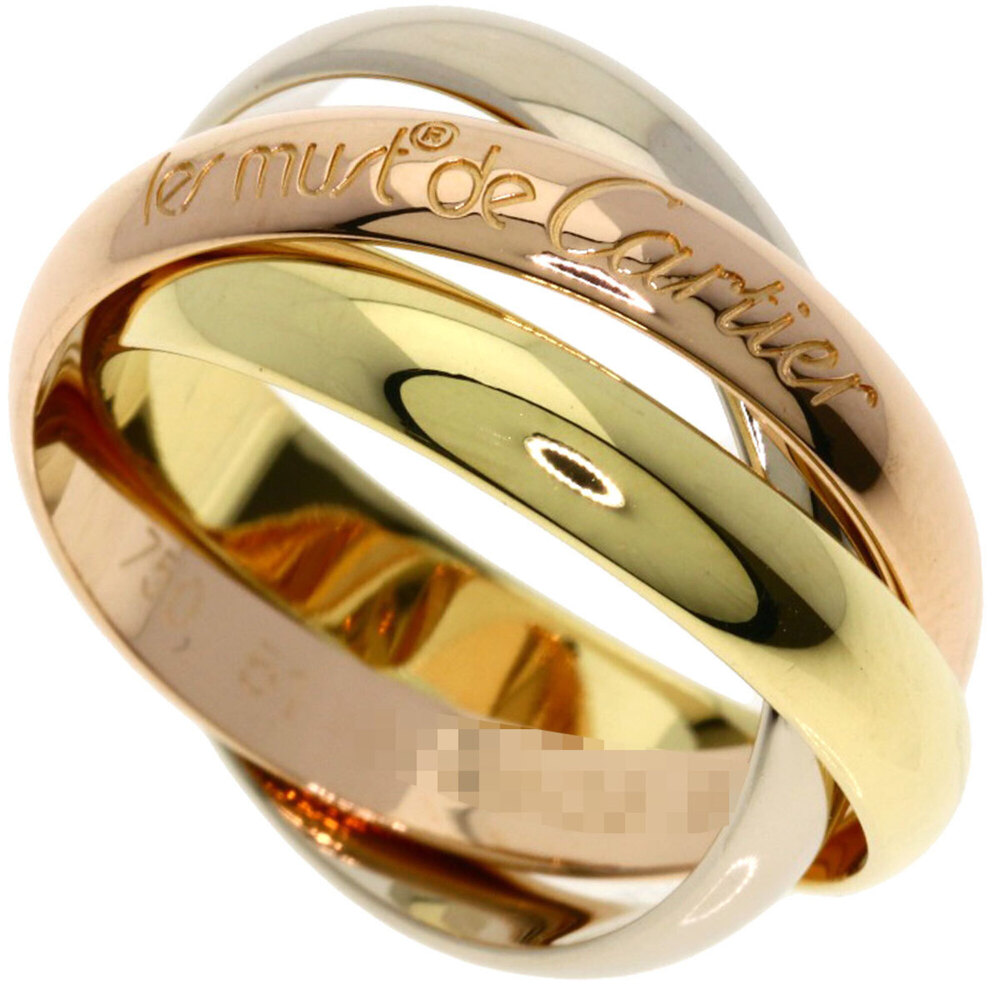 CARTIER 18k Pink Trinity Ring #51